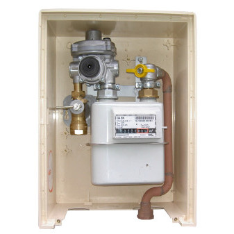 Vybavení plynoměrové skříně VS STL 2300/100 U CU včetně regulátoru