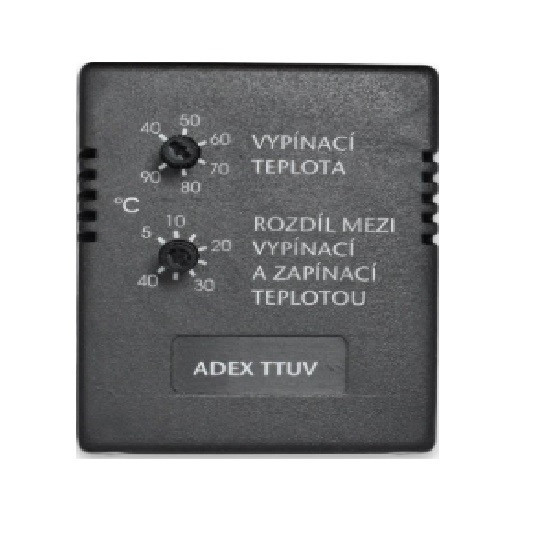 ADEX TTUV - elektronický termostat s nastavitelnou hysterezí