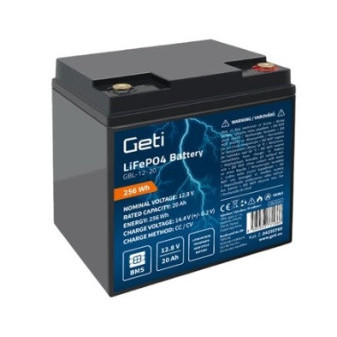 Baterie LiFePO4 12,8V 20Ah GETI GBL-12-20