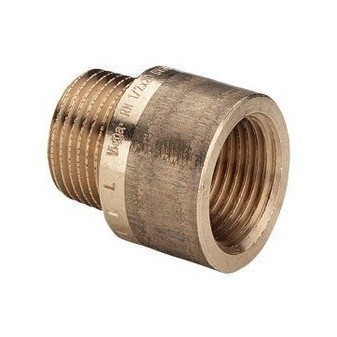 Viega prodloužení 1/2' x 15mm červený bronz m.3525