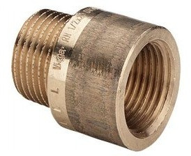 Viega prodloužení 1/2' x 15mm červený bronz m.3525