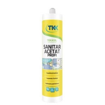 Silikon sanitární TEKASIL Acetát 300ml bílá RAL9016